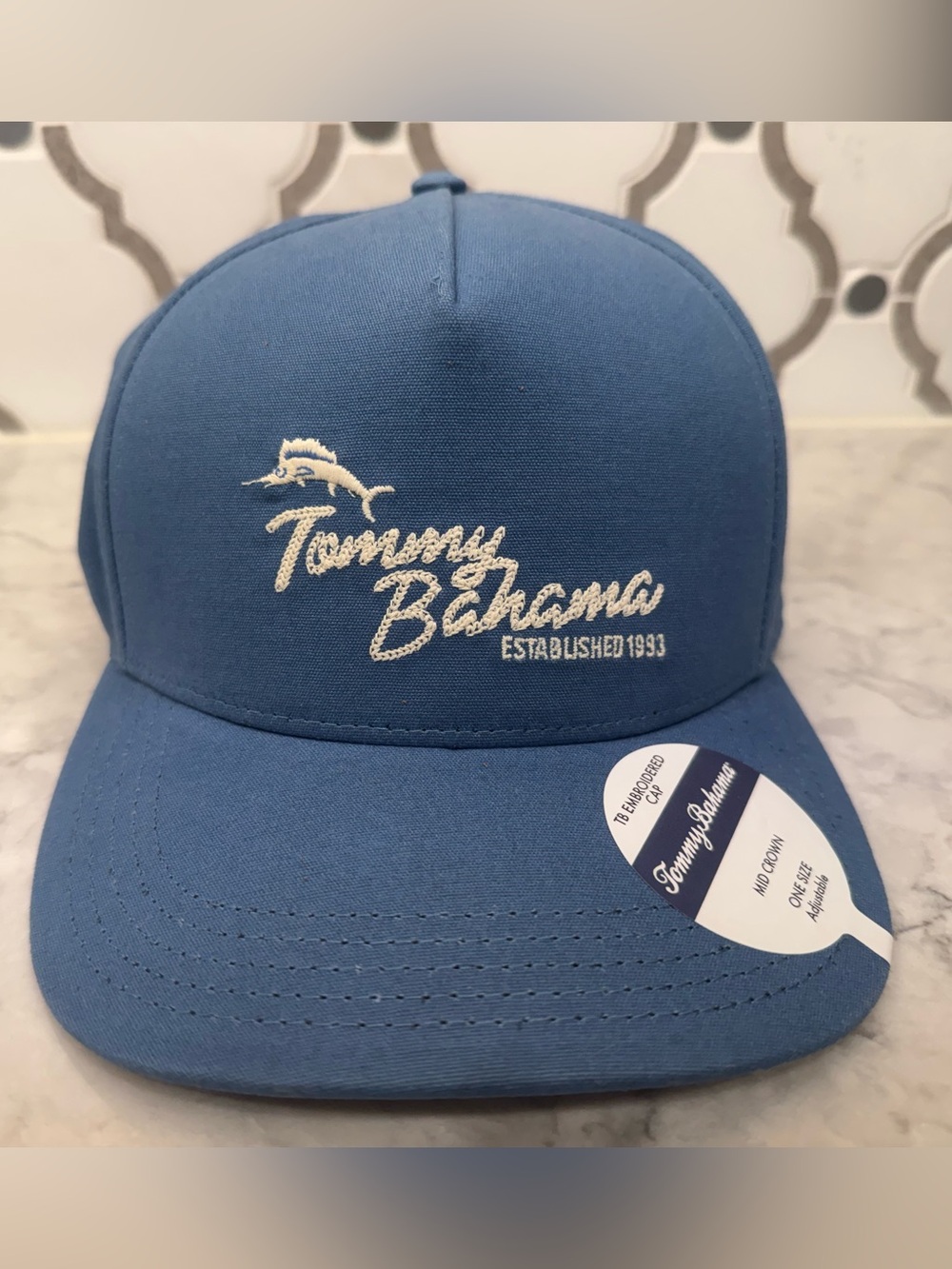 Tommy Bahama Light Blue Logo Baseball Hat